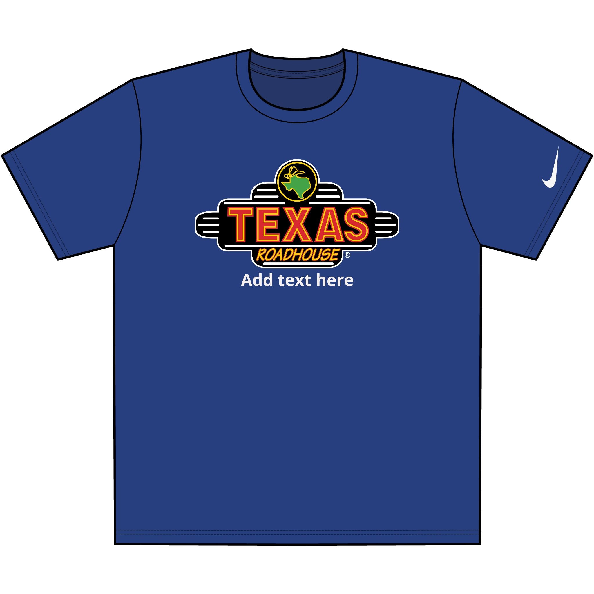 Texas Roadhouse Nike Dri-FIT Cotton/Poly Tee