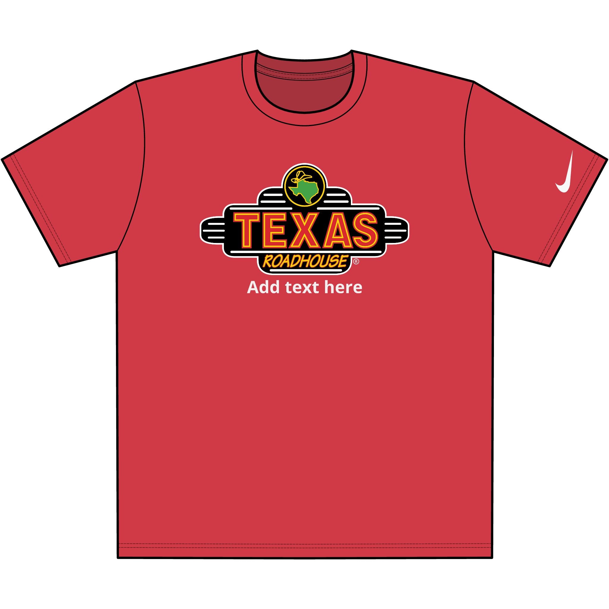 Texas Roadhouse Nike Dri-FIT Cotton/Poly Tee