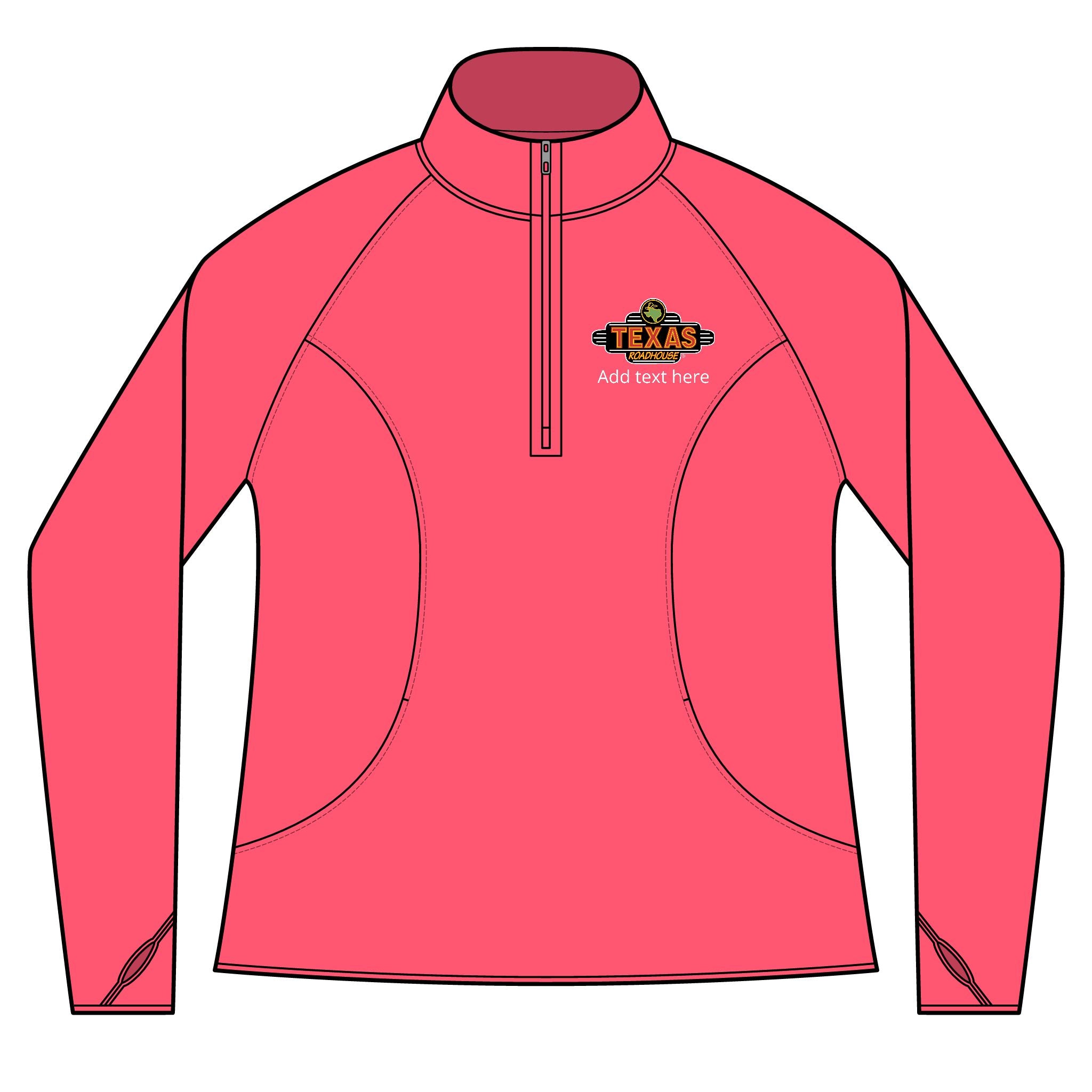 Texas Roadhouse Women's Sport-Tek Sport-Wick Stretch 1/4-Zip Pullover