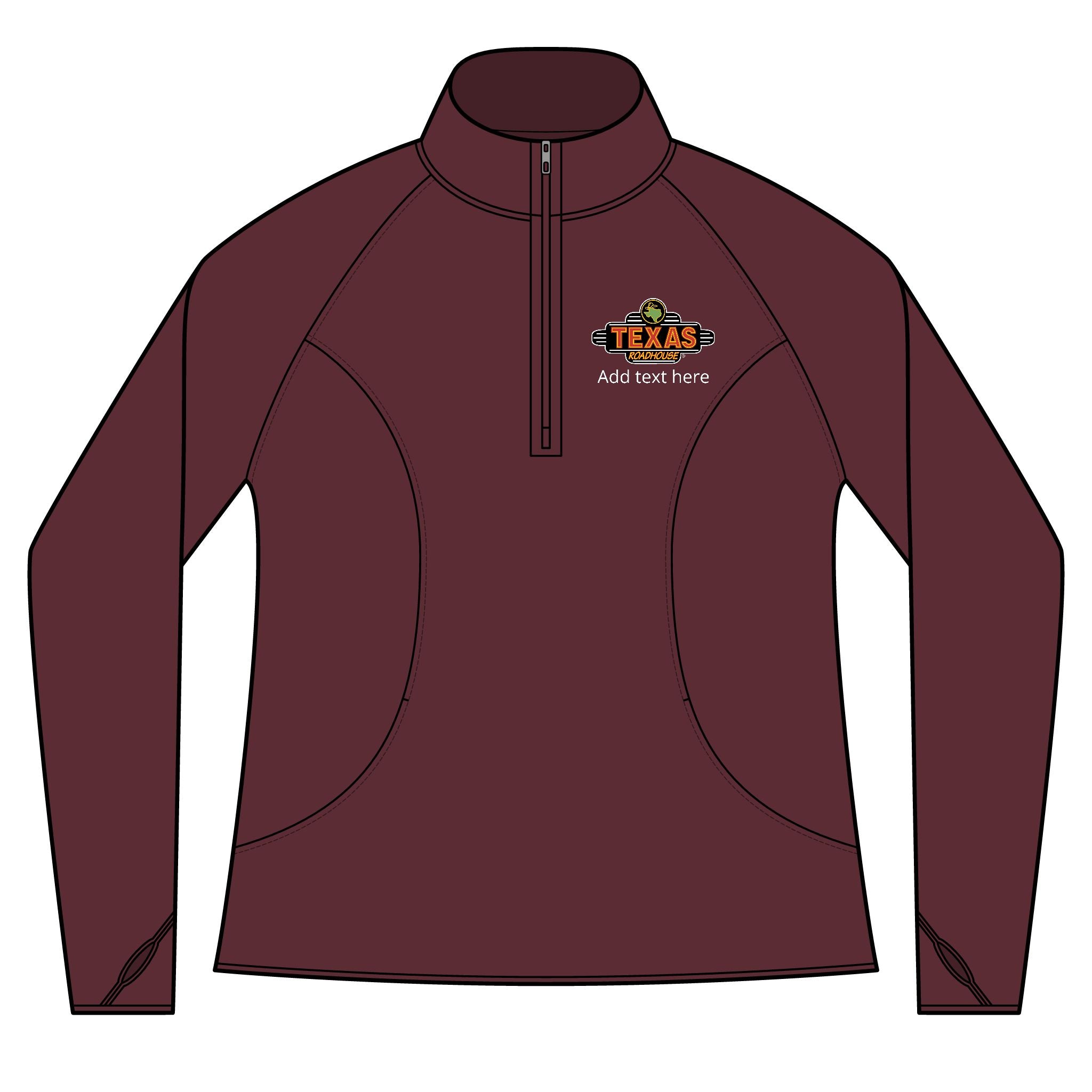 Texas Roadhouse Women's Sport-Tek Sport-Wick Stretch 1/4-Zip Pullover