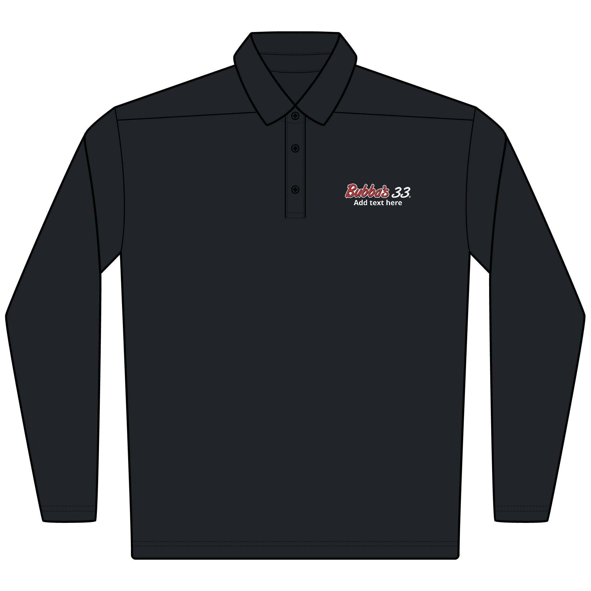 Bubba's 33 Men's Nike Dri-FIT Micro Pique 2.0 Long Sleeve Polo