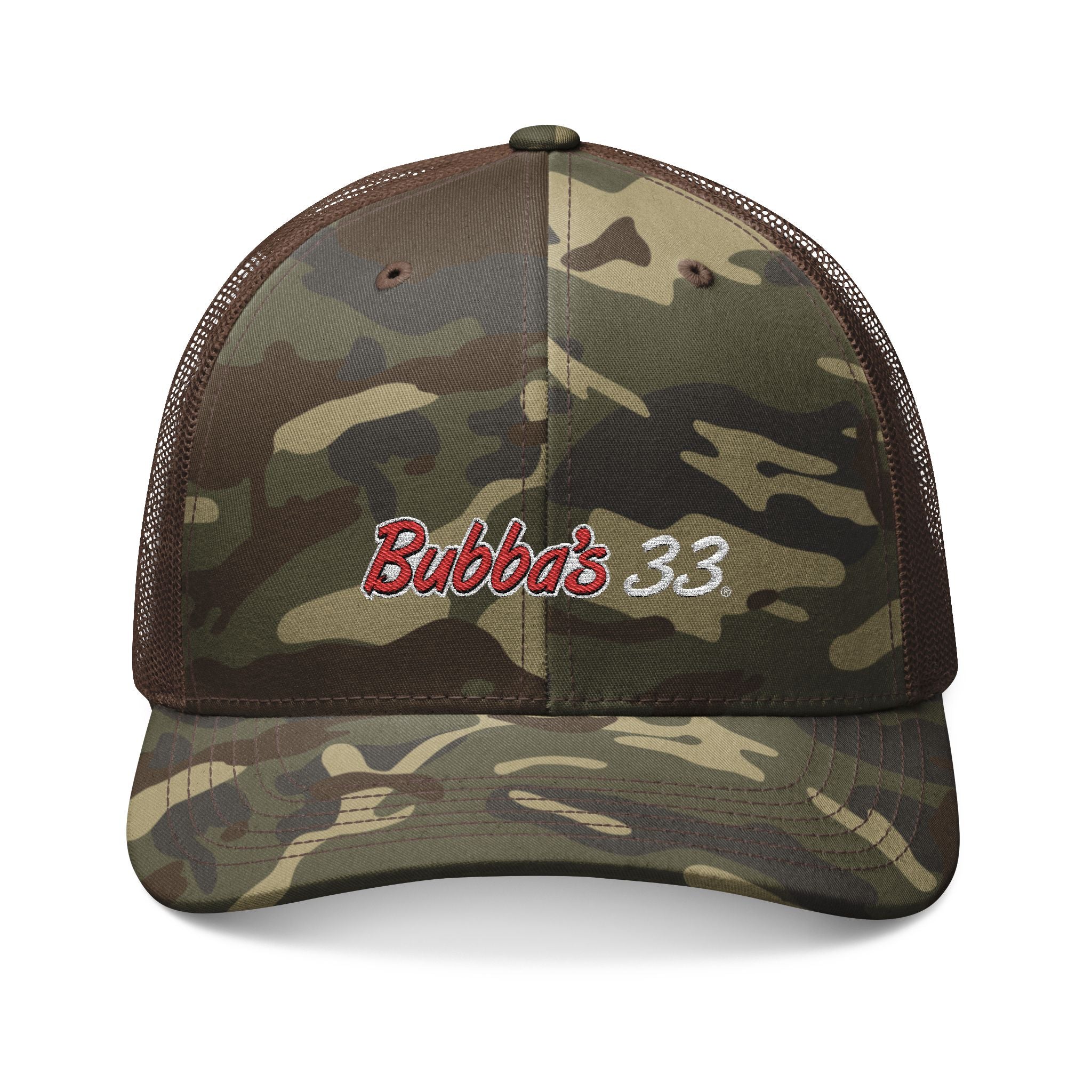 Bubba's 33 OTTO CAP® Camouflage 6 Panel Low Profile Mesh Back Trucker Hat