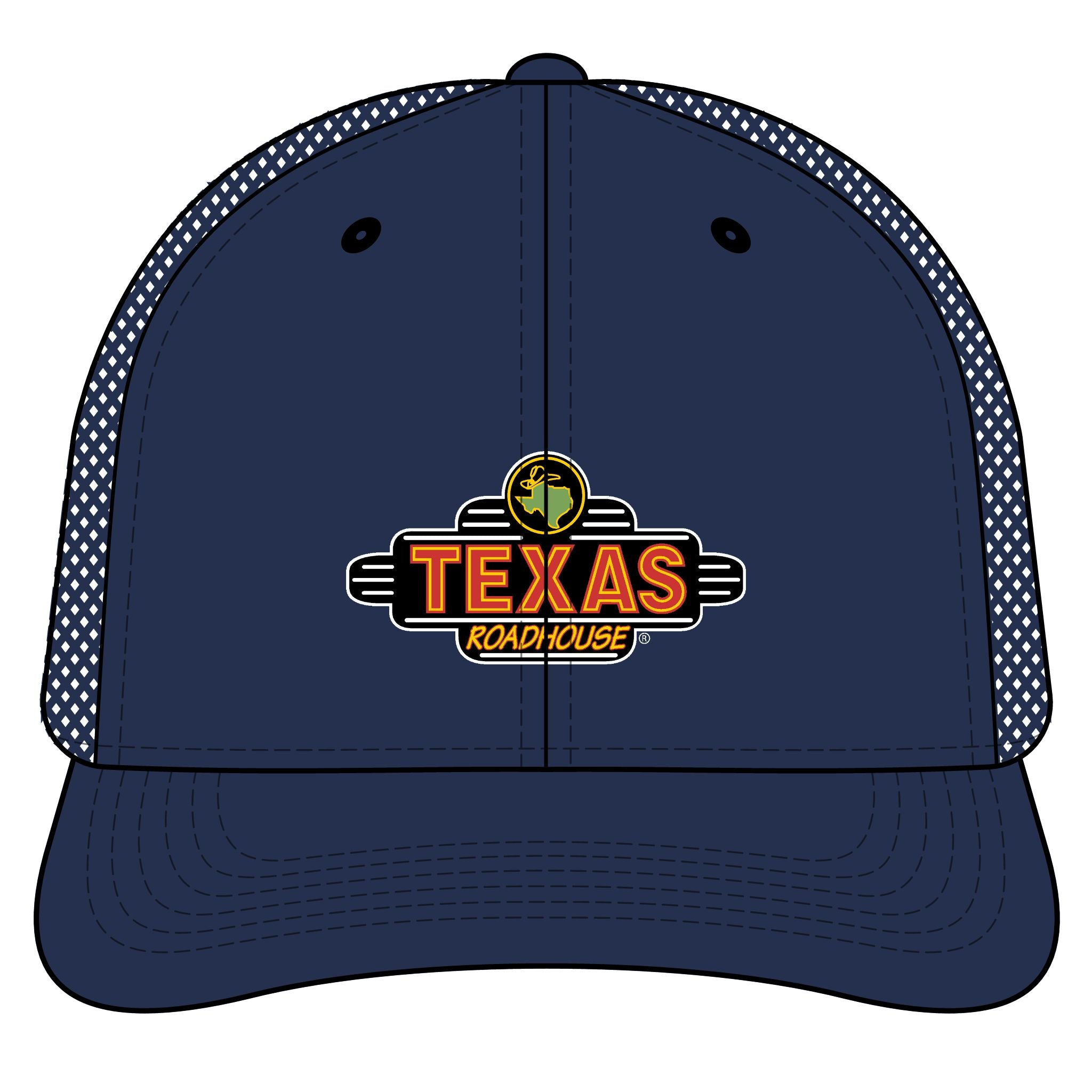 Texas Roadhouse New Era Standard Fit Snapback Mesh Back Trucker Cap