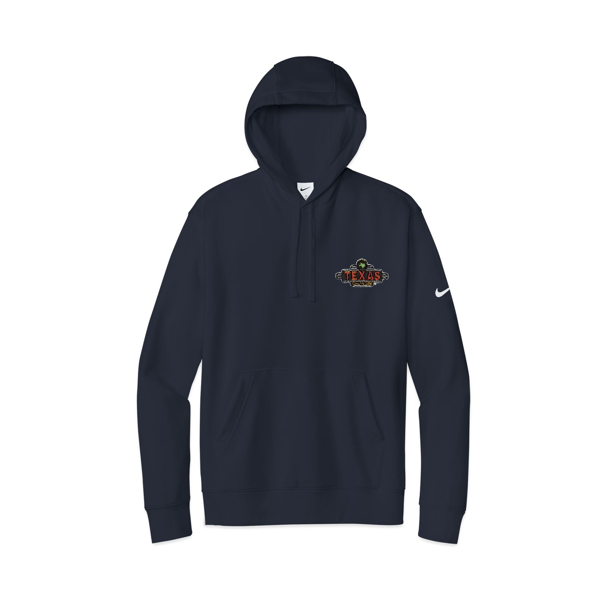 Texas Roadhouse Nike Club Fleece Sleeve Swoosh Pullover Hoodie