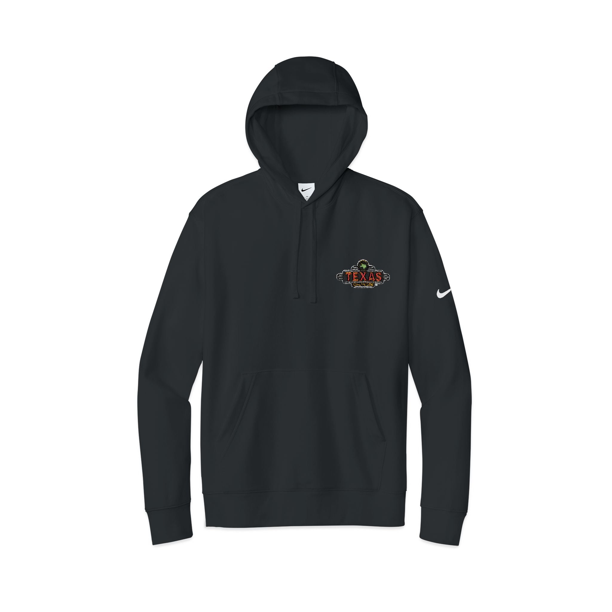 Texas Roadhouse Nike Club Fleece Sleeve Swoosh Pullover Hoodie