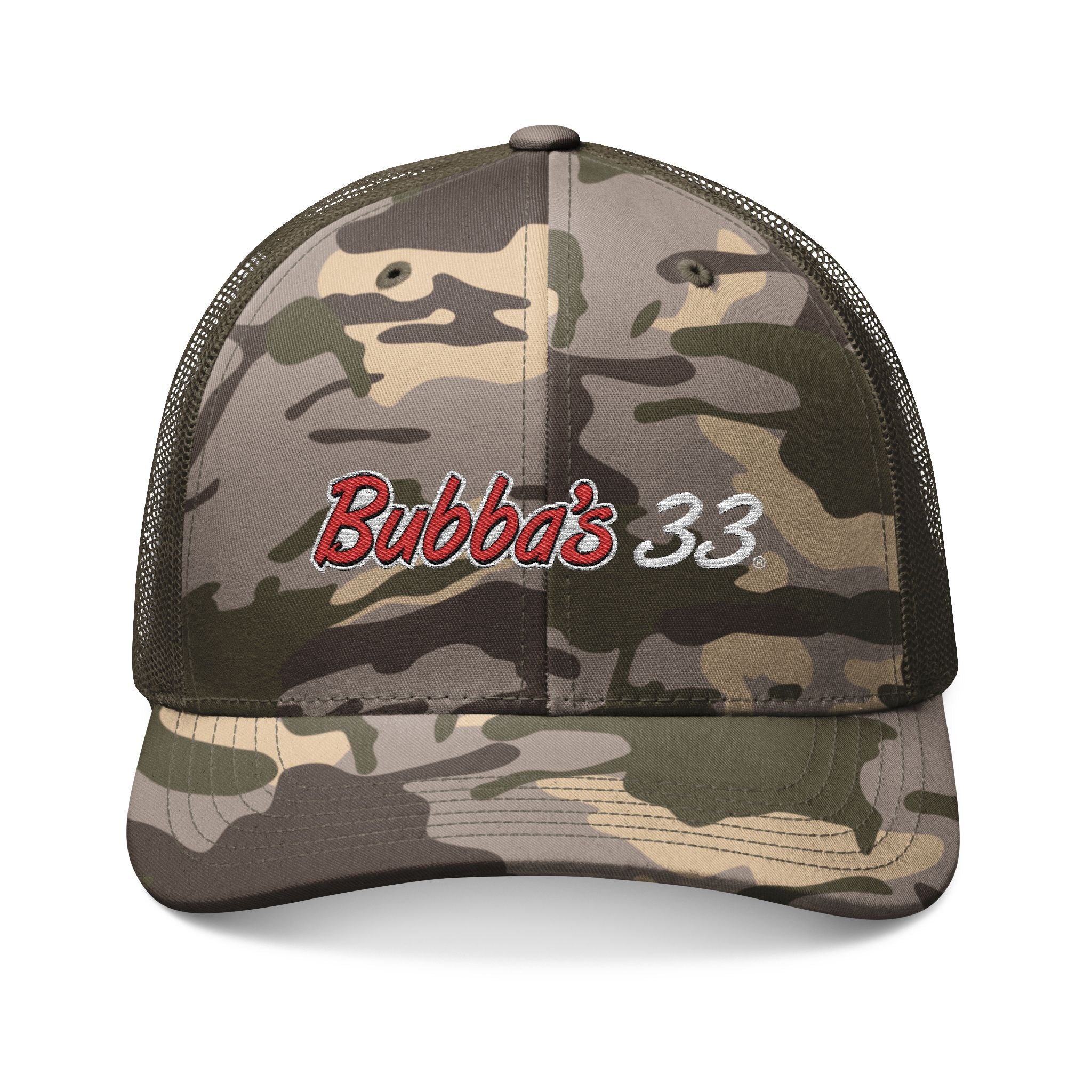 Bubba's 33 OTTO CAP® Camouflage 6 Panel Low Profile Mesh Back Trucker Hat