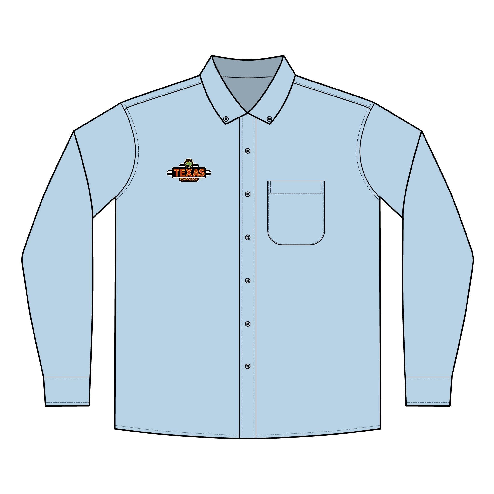 Texas Roadhouse Men's Port Authority Long Sleeve SuperPro React Shirt