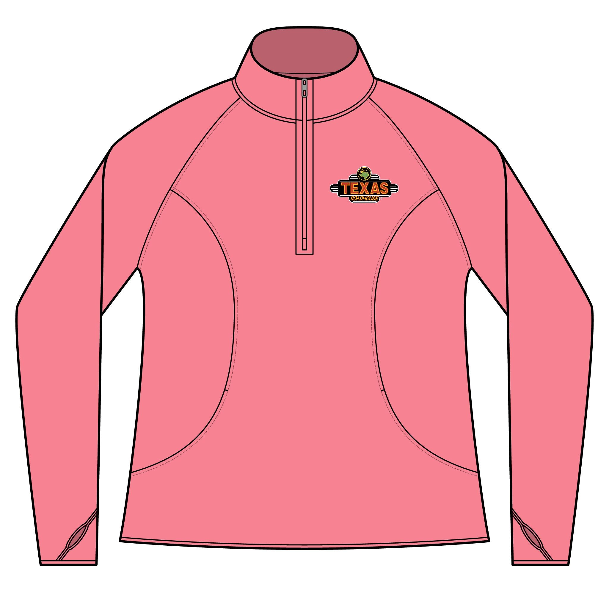 Texas Roadhouse Women's Sport-Tek Sport-Wick Stretch 1/4-Zip Pullover