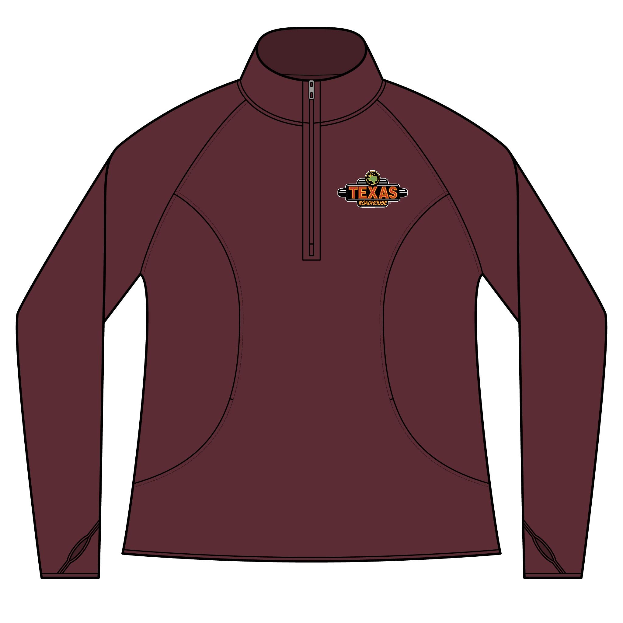 Texas Roadhouse Women's Sport-Tek Sport-Wick Stretch 1/4-Zip Pullover