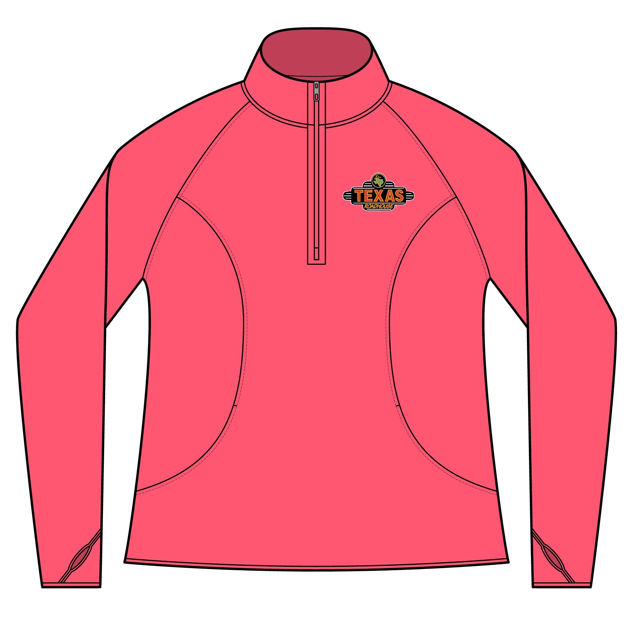Texas Roadhouse Women's Sport-Tek Sport-Wick Stretch 1/4-Zip Pullover