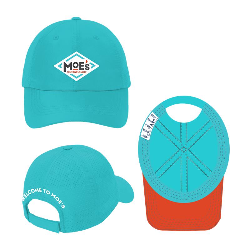 Moe's Teal Performance Cap 6pk