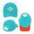 Moe's Teal Performance Cap 6pk