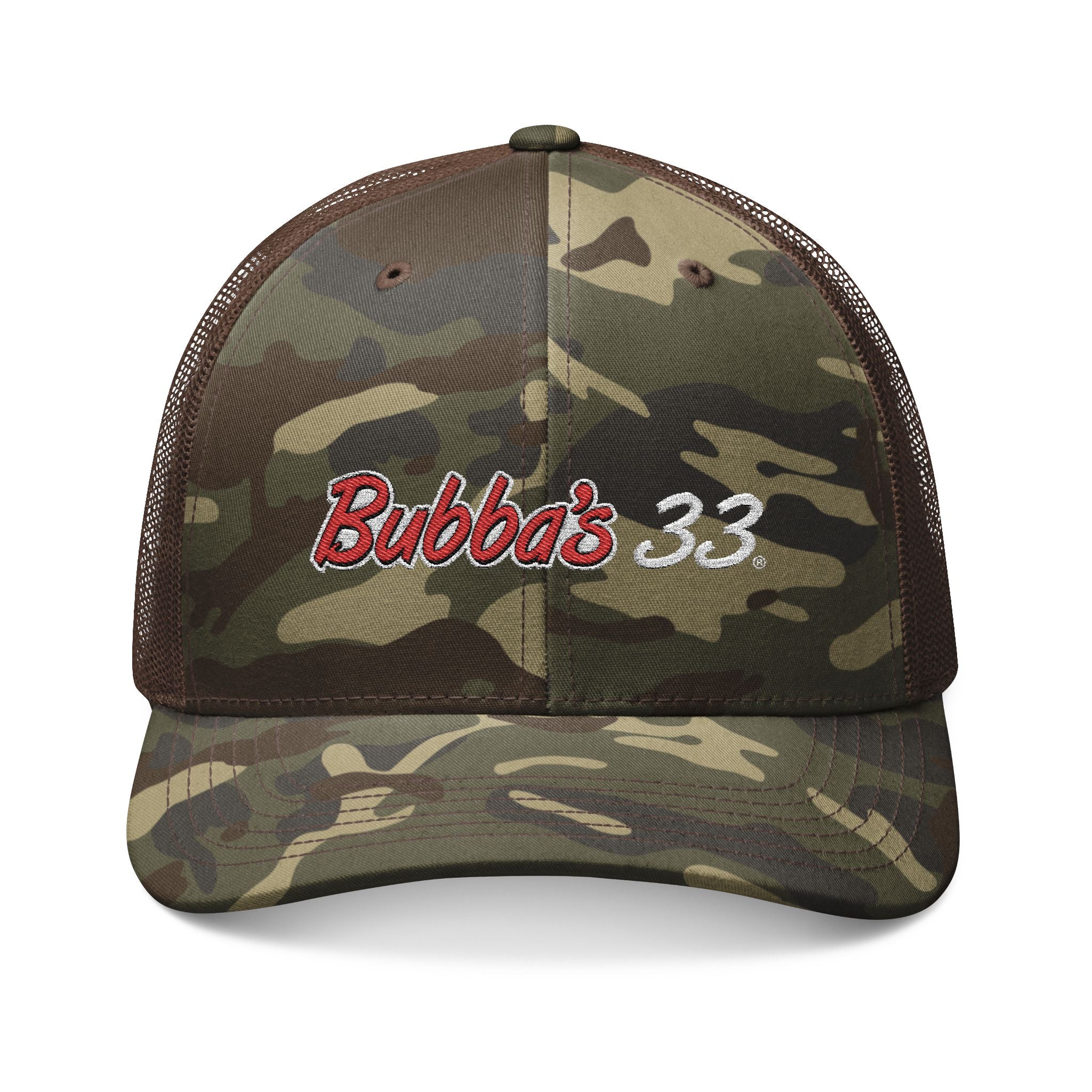 Bubba's 33 OTTO CAP® Camouflage 6 Panel Low Profile Mesh Back Trucker Hat