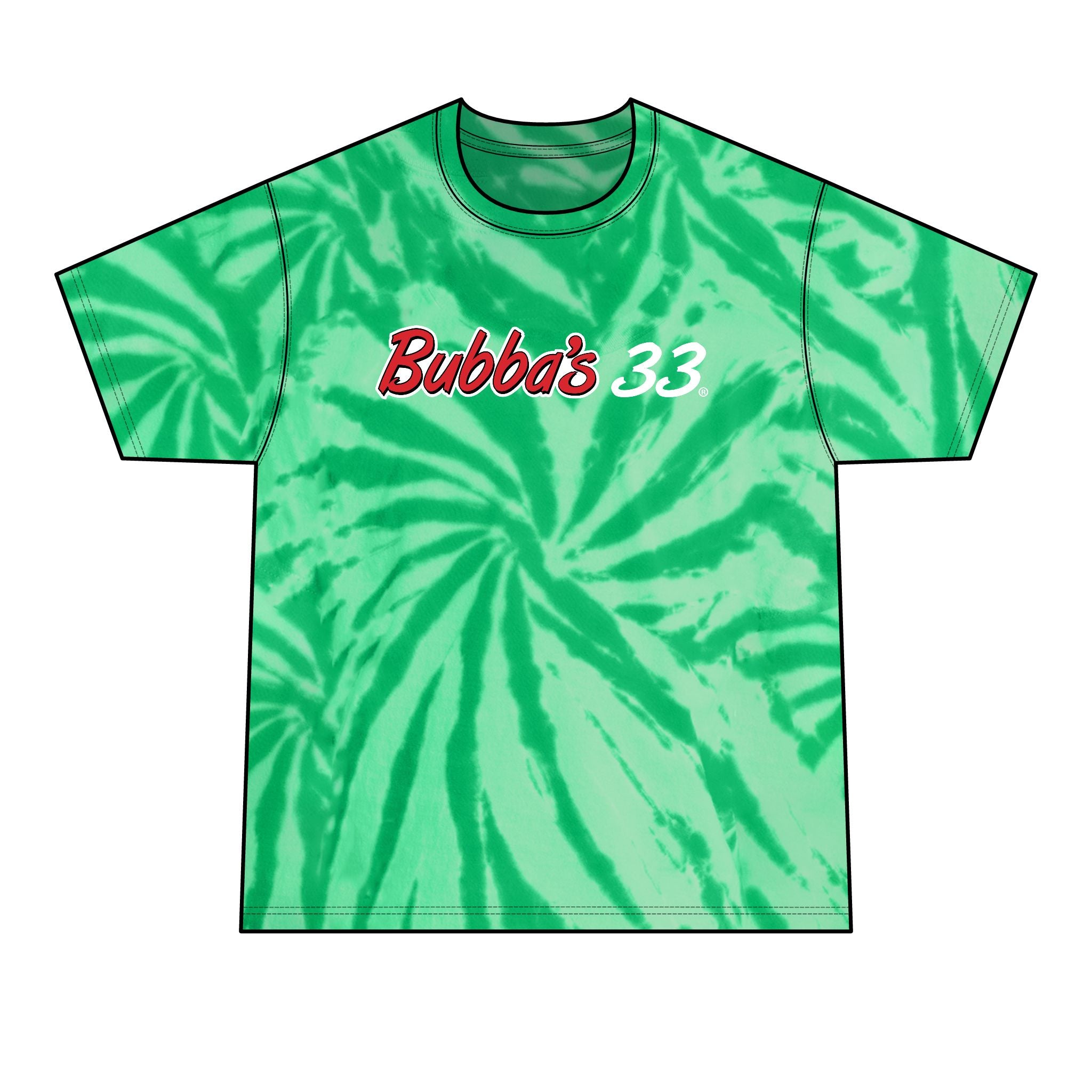Bubba's 33 Spiral Tie Dye T-Shirt