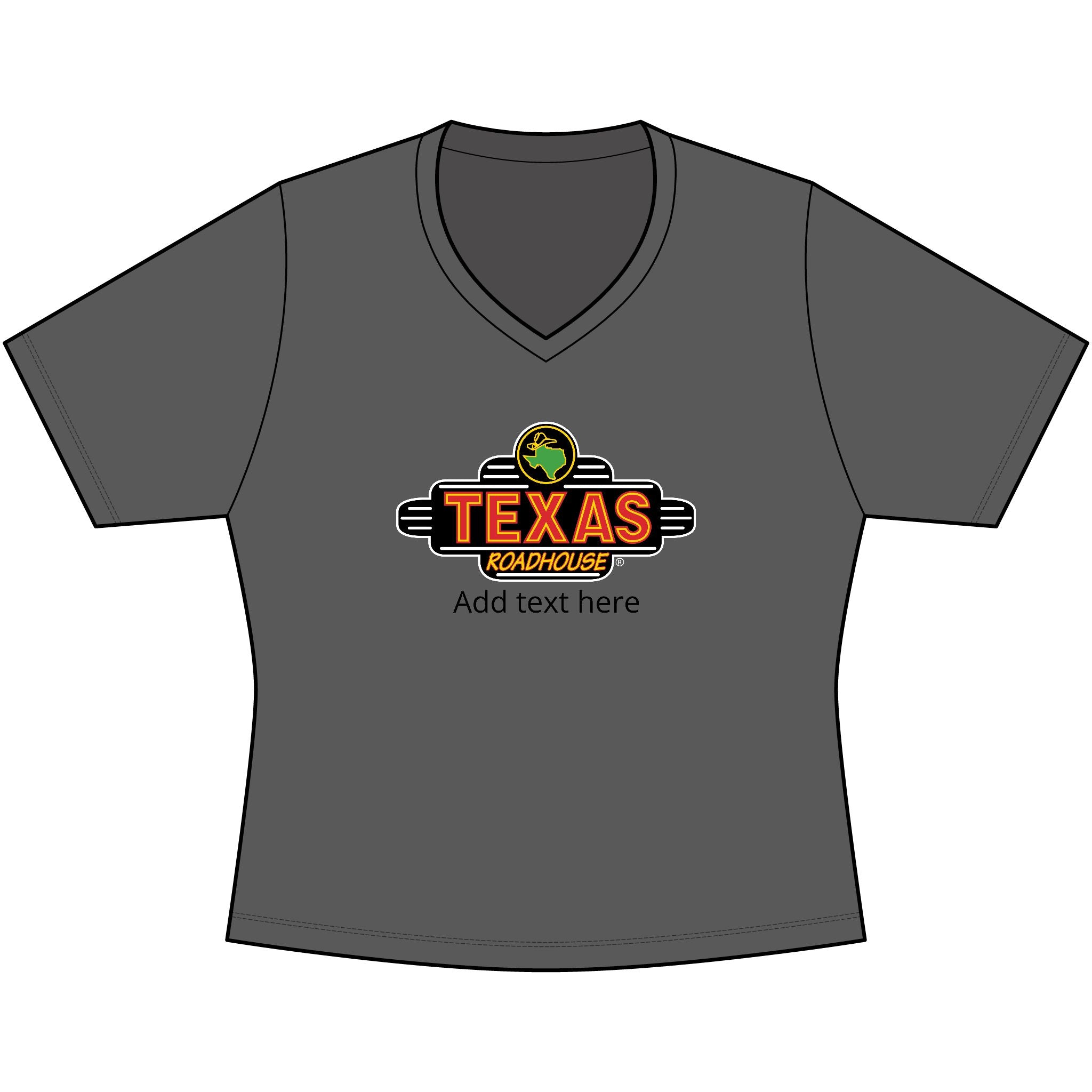 Texas Roadhouse Sport-Tek Women's PosiCharge Competitor V-Neck Tee