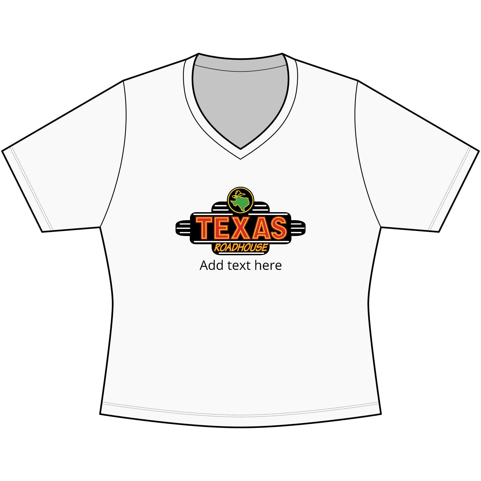 Texas Roadhouse Sport-Tek Women's PosiCharge Competitor V-Neck Tee