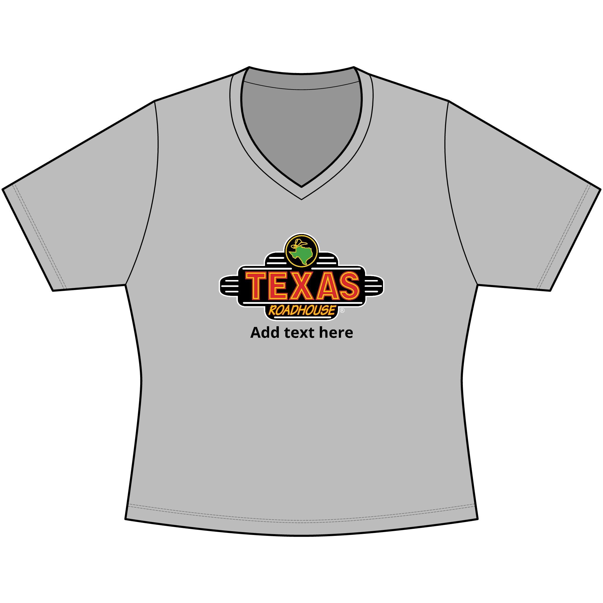 Texas Roadhouse Sport-Tek Women's PosiCharge Competitor V-Neck Tee