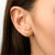 Pretzel Stud Earrings - Goldtone