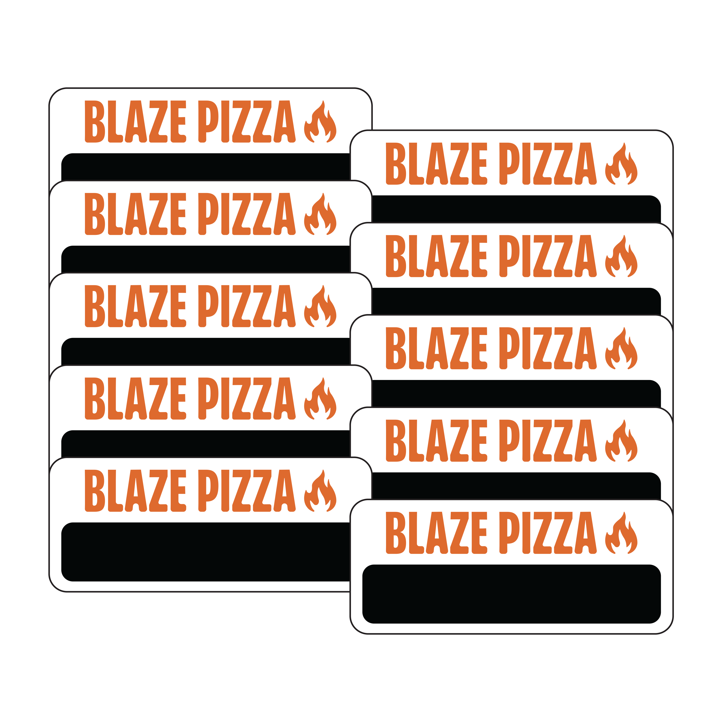 Blaze Pizza Uniform Blackboard Name Tag (10pk)