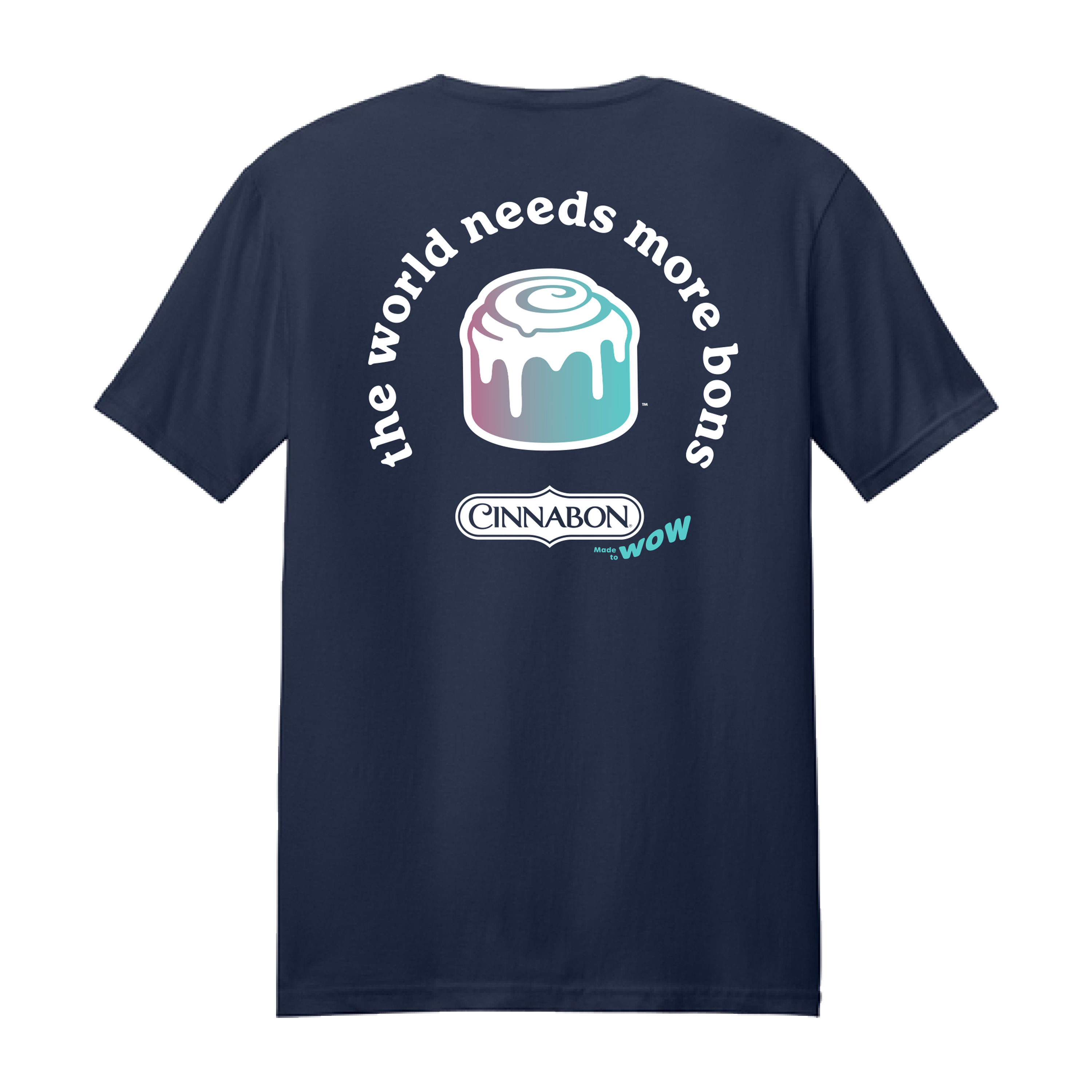 Cinnabon World Needs More Bons Uniform Tee - Navy