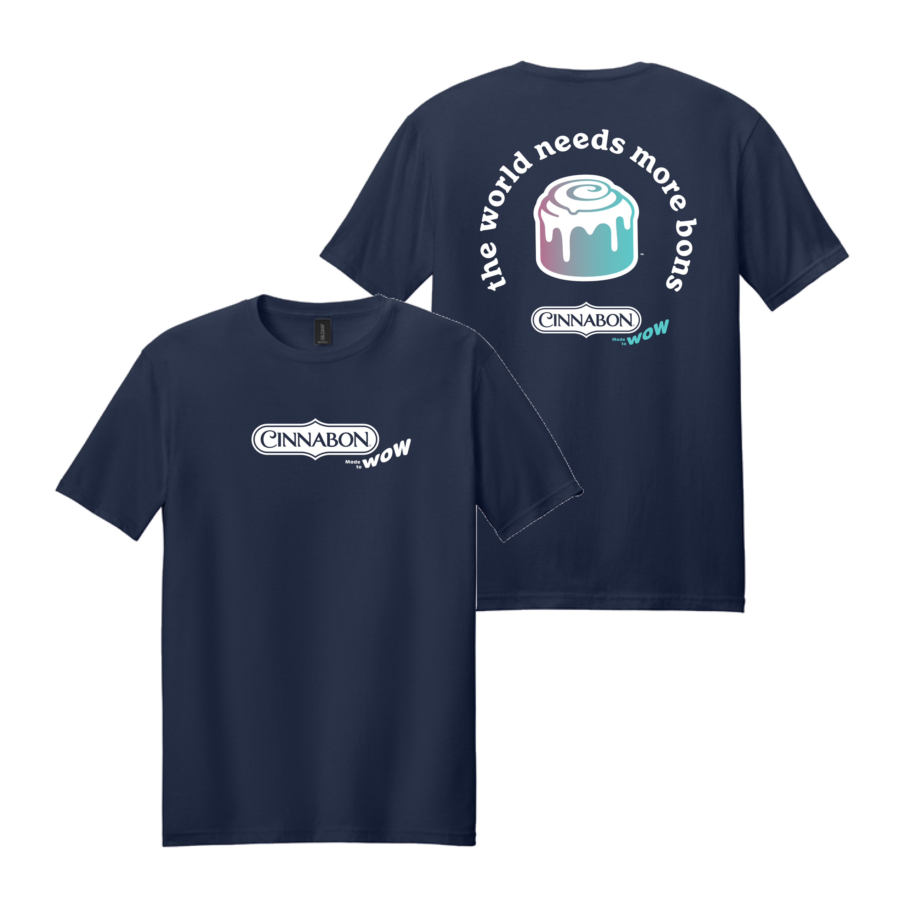 Cinnabon World Needs More Bons Uniform Tee - Navy