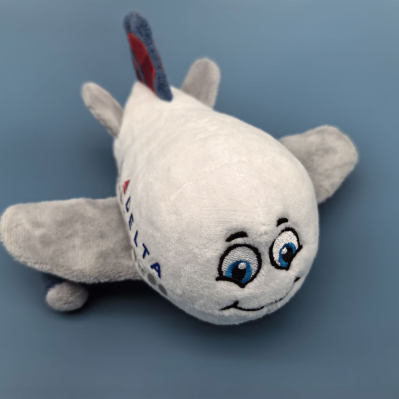 Delta 6" Happy Plane Plush - 100/Case ($4.25 Ea)