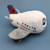 Delta 6" Happy Plane Plush - 100/Case ($4.25 Ea)