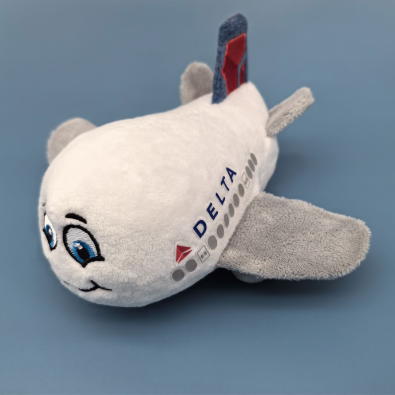 Delta 6" Happy Plane Plush - 100/Case ($4.25 Ea)