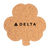 Delta Shamrock Cork Coaster 100/Pack