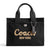 Coach Canvas Cargo Tote - Black/Silver