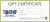 Primrose Gift Certificate