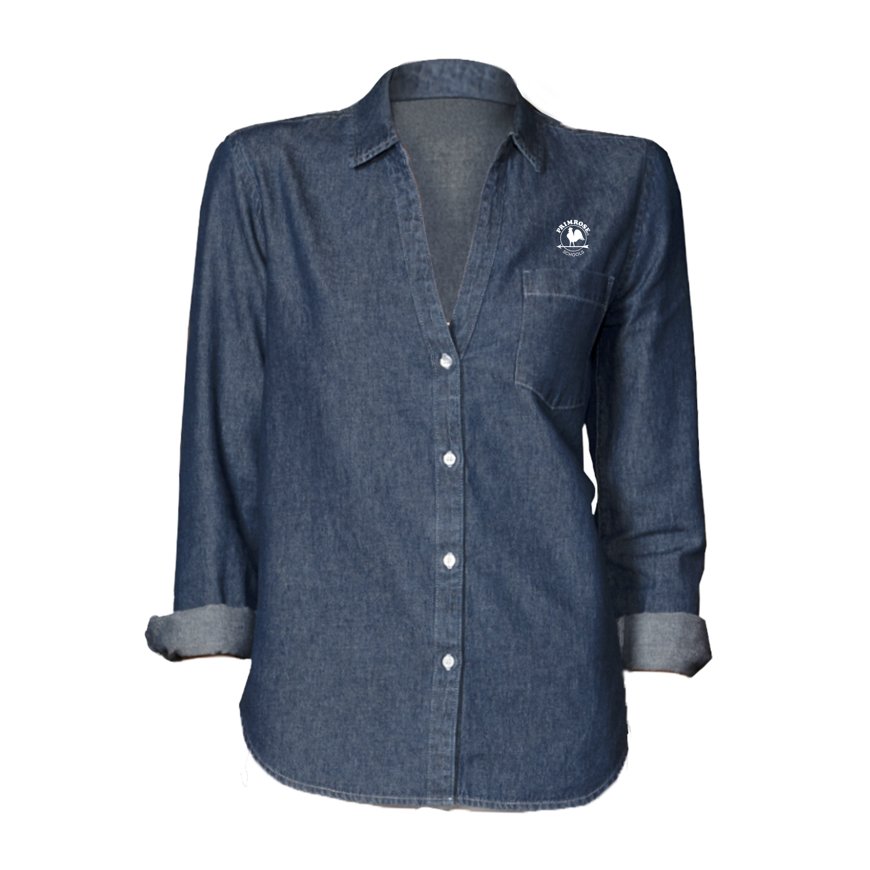 PR Ladies L/S Untucked Denim