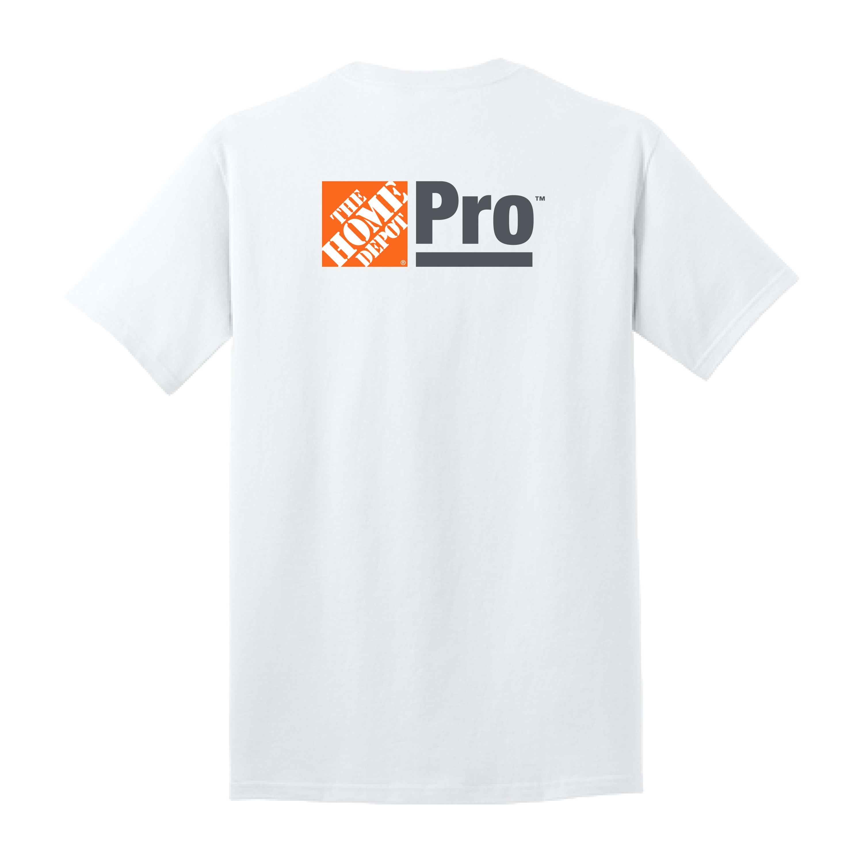 White Short Sleeve Tee - Back Print Only